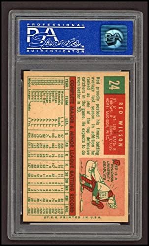 1959 Topps 24 Ед Уилсън Детройт Тайгърс (Бейзболна картичка) PSA PSA 7.00 Тигри