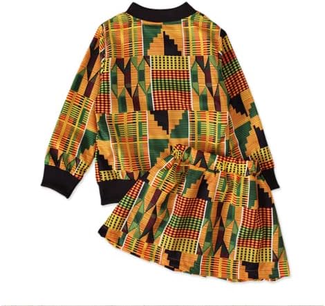 jascaela/Комплекти дрехи за момичета от 2 теми с африканските принтом впечатлява със своя бохемски Стил, Яке