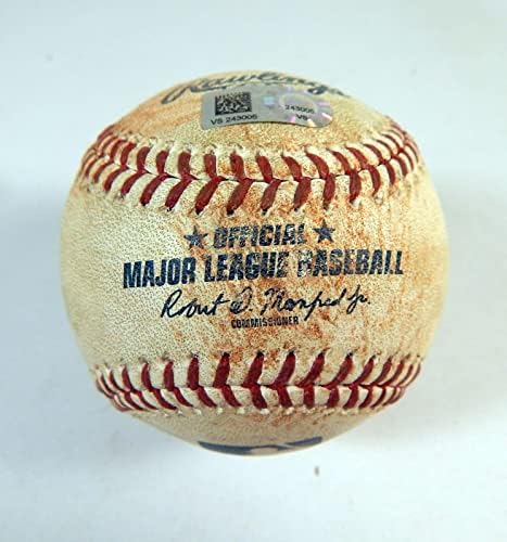 2020 Milwaukee Brewers Pitt Pirates Използвани Бейзболни топки Adam Frazier RBI Single 8 - Game, Използвани Бейзболни топки
