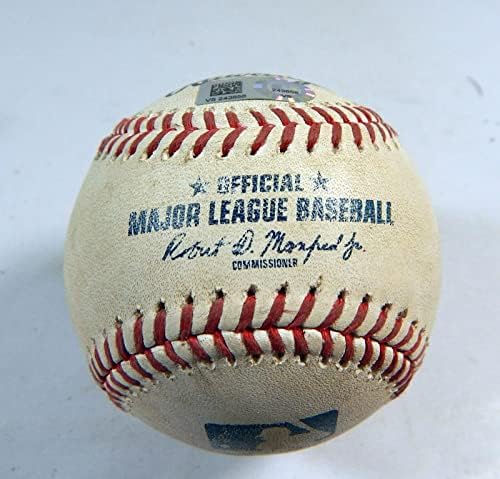 2020 Chicago Cubs Pirates Използвана Бейзбол Adbert Alzolay K Брайън Рейнолдс - Използваните Бейзболни Топки