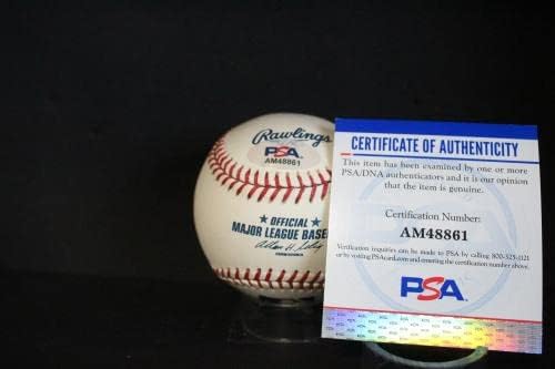 Рафаел Палмейро Подписа Бейзболен Автограф Auto PSA/DNA AM48861 - Бейзболни топки с Автографи