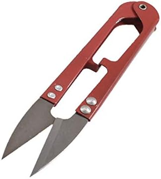 Нова червена дръжка Lon0167 с остър нож за бродиране, надеждна ефективност, Конци за бродерия, Кутия ножици