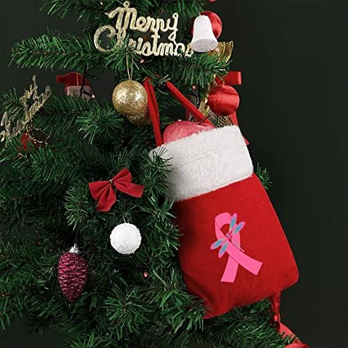 Водно конче Тесемки рак на млечната жлеза Розова Поставя Луксозен Чанта Коледа в Торби за Празнична Украса