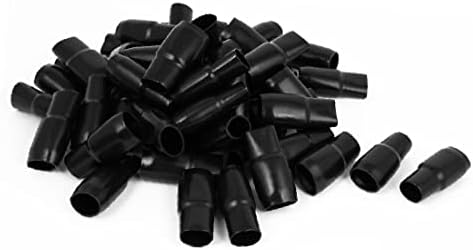 X-DREE 100шт Черен PVC 125 mm2 Запресоване клеммный тел, съединителна втулка на кабела, Изолационни Защитни