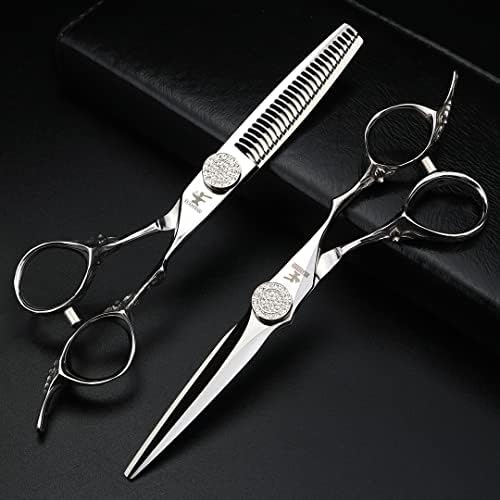 Диамантени включва ножици за коса с дърворезба по лотосу от 6-инчов стомана VG10 подходящи за семеен прически,