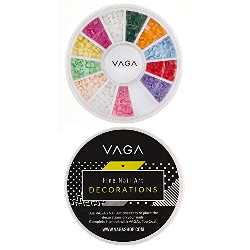 Декорации за нокти арт VAGA Скъпоценни Камъни-Карамфил и Камъни, 12 Цвята