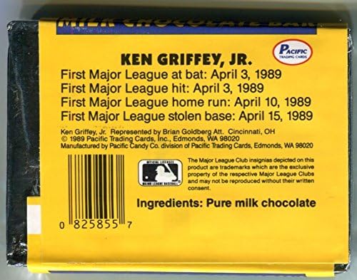 Кен Гриффи Младши Шоколад Млечен Шоколад Бейзболна картичка Радиоуправляемого Начинаещ 1989 Pacific Trading