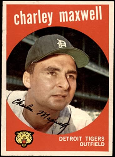 1959 Topps 481 Чарли Максуел Детройт Тайгърс (Бейзболна картичка) EX/MT Тайгърс