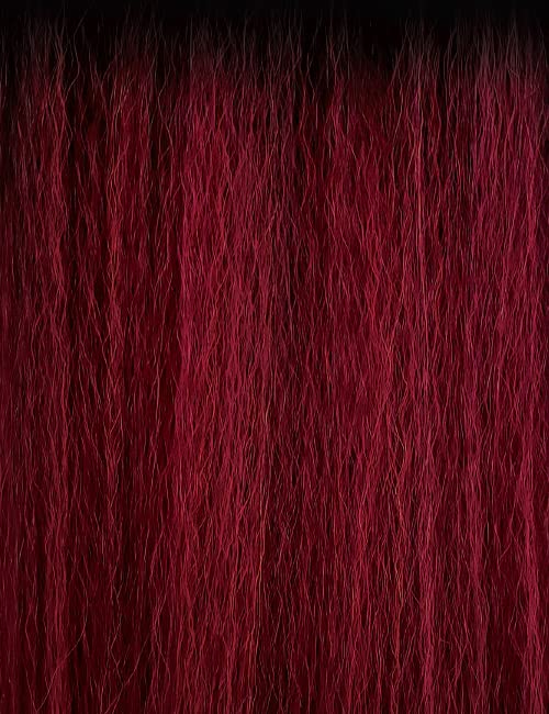 Луксозен перука на дантели ШАЛИНИ с блестящ завършек отпред (DR Red Velvet)