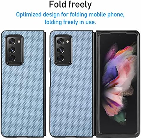 Калъф PNATEE Galaxy Z Fold 2 5G, Удароустойчив, Защитен калъф, изработени от въглеродни влакна PNATEE за цялото тяло, калъф за телефон Galaxy Z Fold 2 5G 2020, защита от надраскване, Поддърж