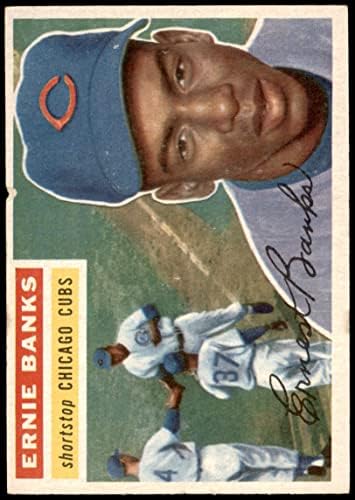1956 Topps # 15 Ърни Банкс Чикаго Къбс (Бейзболна картичка) VG/БИВШ Къбс