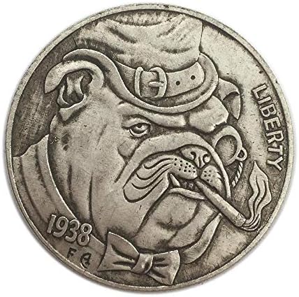 Щампована 1938 Куче Креативна Американската 骷髅 Монета на Паметника Монета Micro CollectionCoin Колекция Възпоменателни