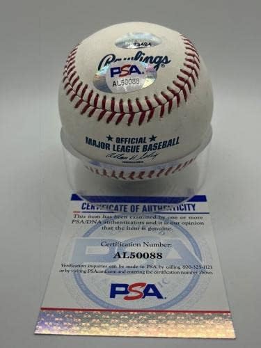 Пийт Роуз 4256 Червени С Автограф на Официалната ДНК MLB Бейзбол PSA *88 Бейзболни топки С Автографи