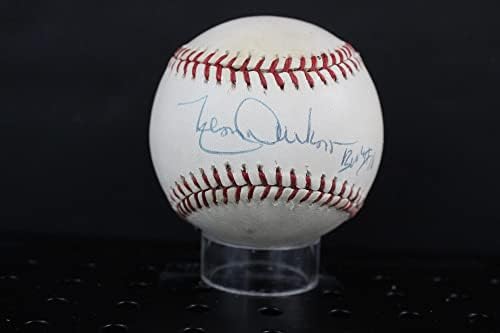 Леон Дърам Подписа Бейзболен Автограф Auto PSA/DNA AJ69699 - Бейзболни топки с Автографи