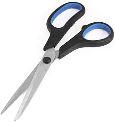 X-DREE Home Синьо-черна Пластмасова дръжка, Ножици за рязане на шивашката хартия Дължина 21,5 см (Начало Синьо-черна