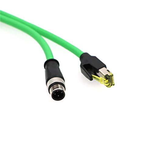Включете 4-Цифрен конектор M12 с D-кодирането до мрежовия кабел Cat5e Ethernet rj-45 в Събирането на Преносим