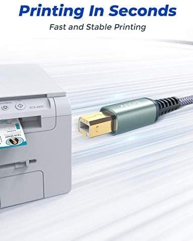 AINOPE USB Кабел за принтер 10 метра/3 метра USB кабел за принтер Премиум-клас, Траен USB 2.0 Тип A, кабел за