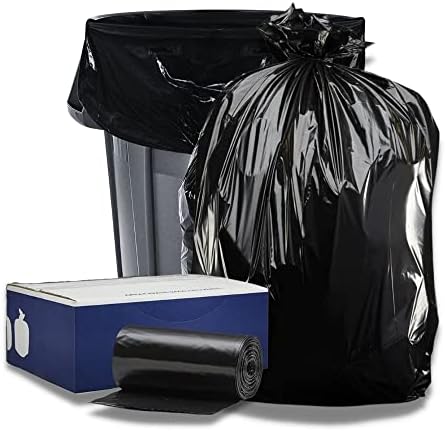 Торби за боклук Plasticplace обем 56 литра │ 1,5 Mils │ Черни Втулки за боклук резервоарите за течно гориво,