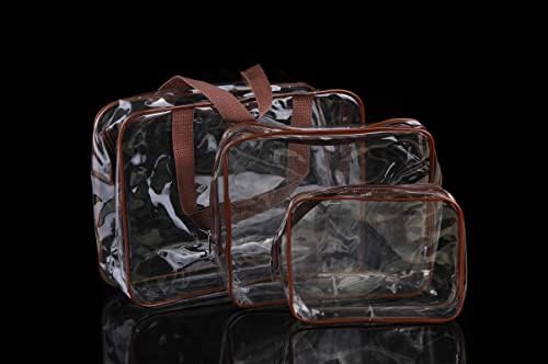 Sunnym PVC Многофункционална Чанта За багаж, Чанта за съхранение, Прозрачна Косметичка за измиване, Прозрачен