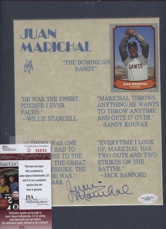 Печат на Оферти на Хуан Маричаля с Автограф от JSA - Изкуството на MLB с автограф