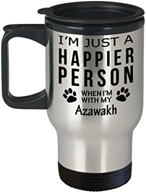 Кафеена Чаша За Любителите на кучета В Пътуване - Щастлив Човек С Азаваком - Подаръци За спасението на Собствениците