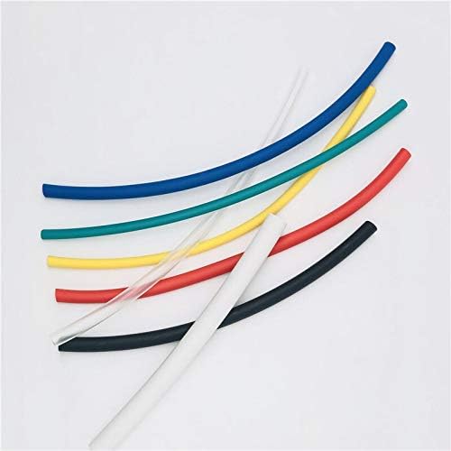 1 Метър 5 мм-180 мм Свиване тръба, термоусаживаемая, 7 цвята, комплекти проводници за тайна тръби 2: 1 (Цвят: