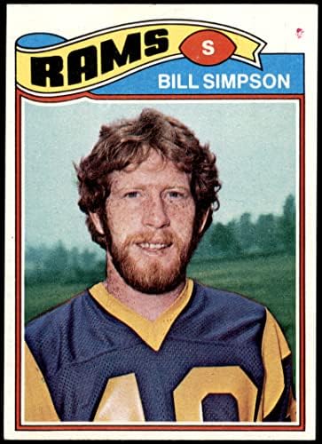 1977 Topps # 406 Бил Симпсън Лос Анджелис Рэмс (Футболна карта) в Ню Йорк Рэмс Мичиган Св.