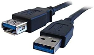 Универсален USB удължителен кабел - 3 ' - Черен (USB3-AA-MF-3ST)